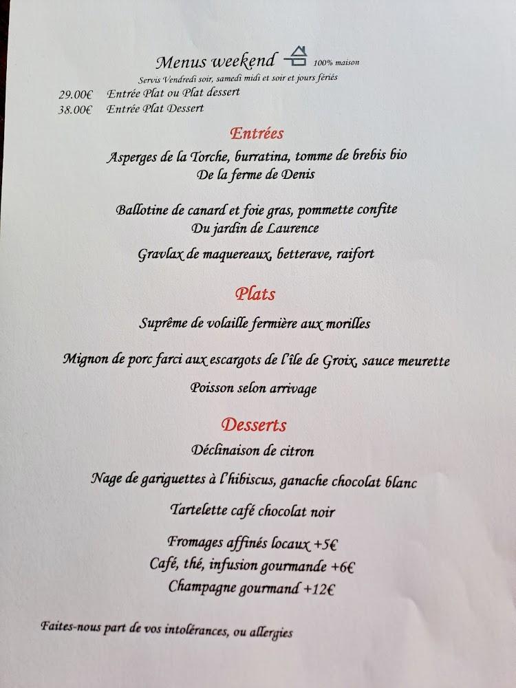 La Table de Morvan à GOURIN(56) - Menu Image 2