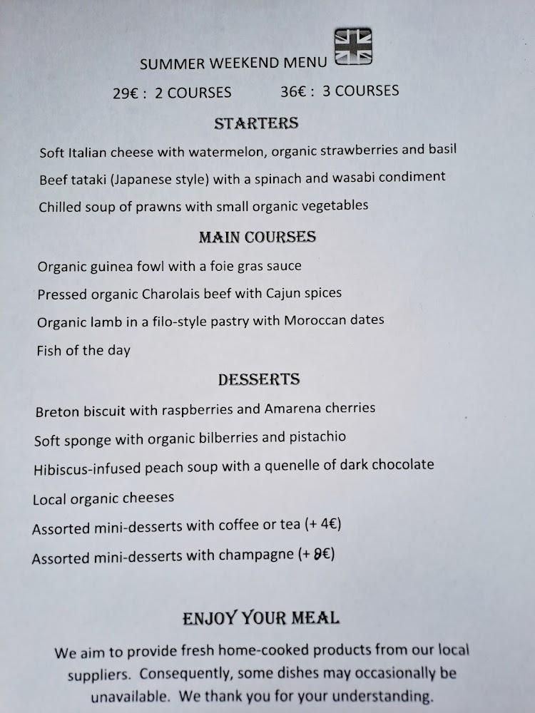La Table de Morvan à GOURIN(56) - Menu Image 4